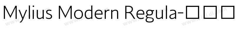Mylius Modern Regula字体转换